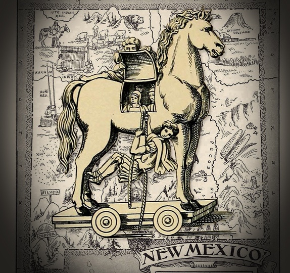 (New Mexico map from Meta Mourphic / CC)