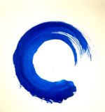 blue peace sign
