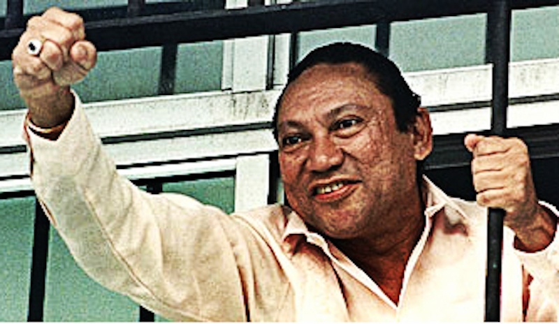Manuel Antonio Noriega Moreno was a Panamanian politician and military officer, and longtime CIA agent. He was military dictator of Panama from 1983 to 1989, when he was removed from power by the United States during the invasion of Panama. (Wikipedia). Image from: en.protothema.gr/manuel-noriega-former-dictator-of-panama-dead-at-83/