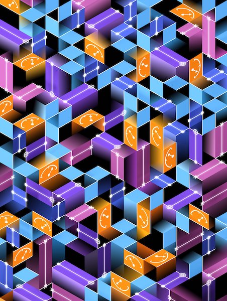 The researchers at Google Quantum AI and Stanford University explored how measurements can fundamentally change the structure of quantum information in space-time. Credit: Google Quantum AI, designed by Sayo-Art